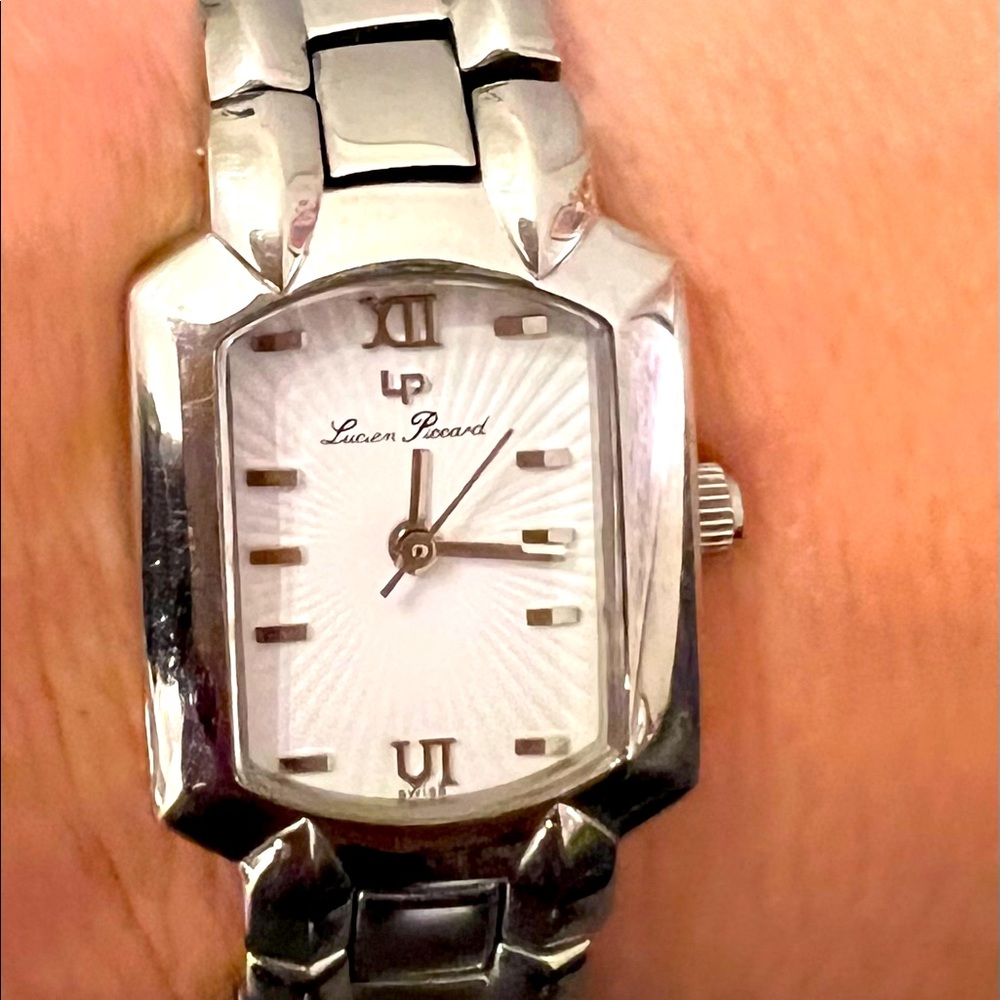 Lucien Piccard Stainless Steel Tank Watch